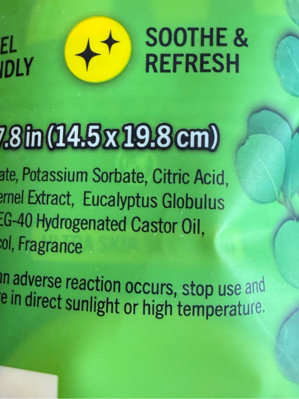 Eucalyptus Face & Body Cleansing Wipes - Green - Picture 14 of 16